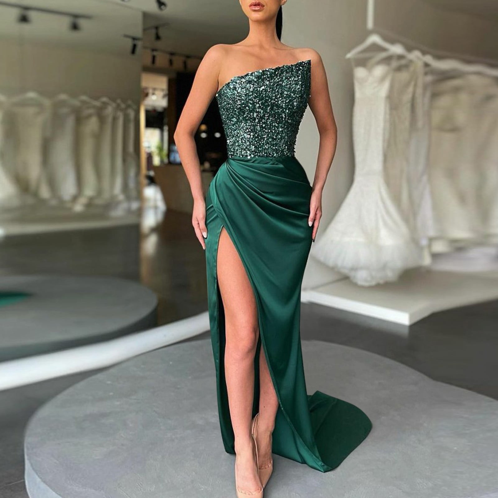 party dress green color